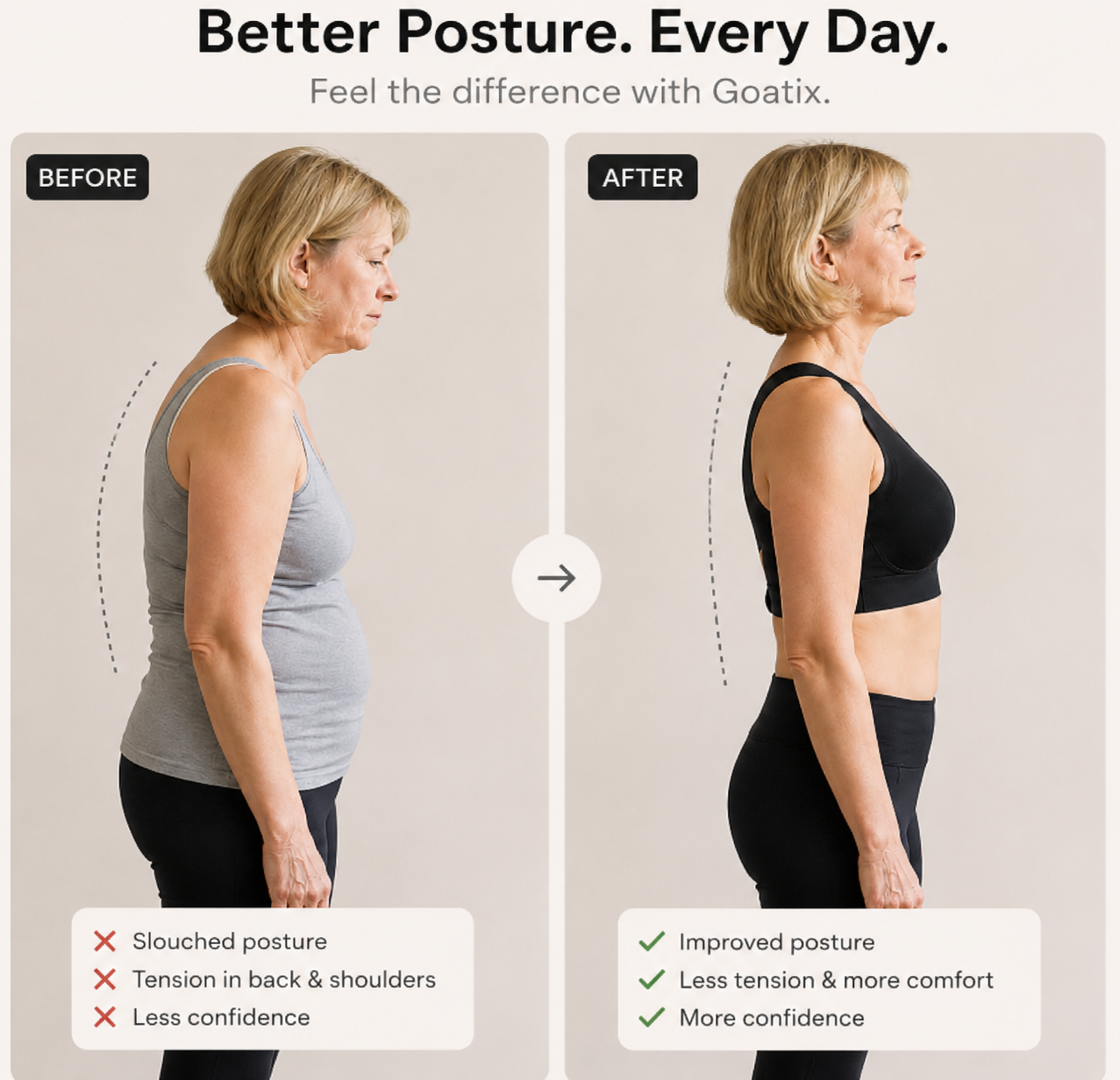 Goatix posture correcting bra